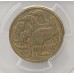 AUSTRALIA 2000 . ONE 1 DOLLAR COIN . ERROR . MULE . STRUCK ON TEN 10 CENTS